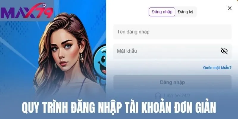 Quy trình đăng nhập tài khoản đơn giản